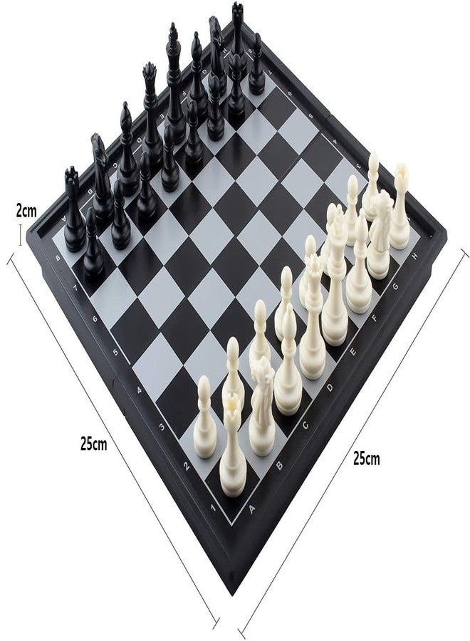 HaRvic Magnetic Chess Board Game Foldable Chess with Magnetic Pawns Portable Chess Board Set for Adults Board Games for Kids Toys for 6 Years Old (Big) - Image 2
